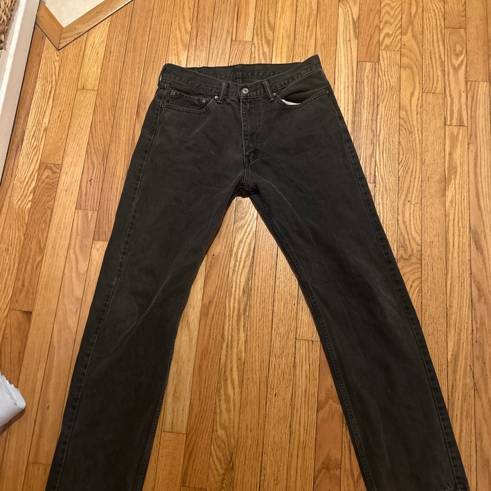 Levi's Men's Charcoal Straight Jeans